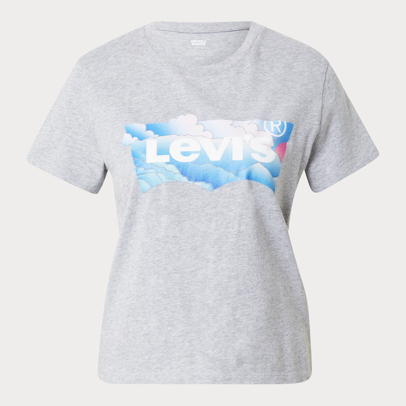 Дамска сива тениска Levis с лого