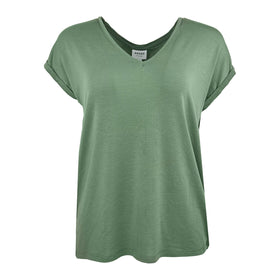 Дамска тениска Vero Moda Aware в зелено - 0
