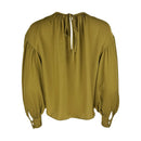 Дамска елегантна блуза WHO WHAT WEAR в зелено-3