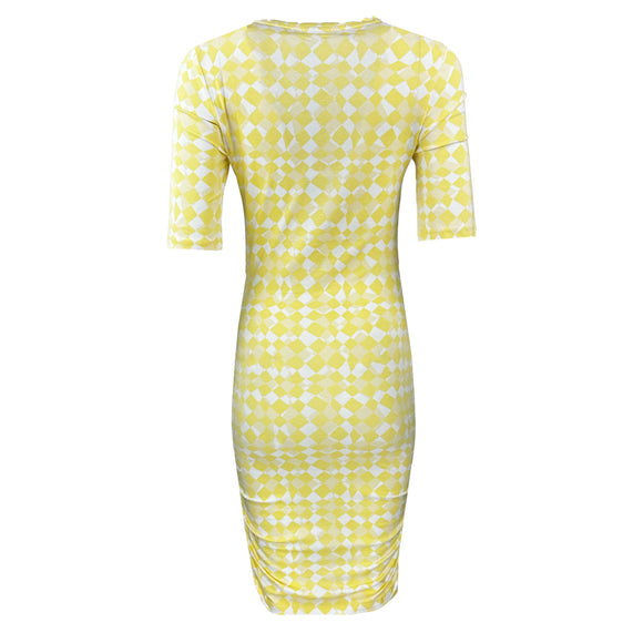 Дамска жълта рокля Noisy May