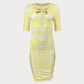 Дамска жълта рокля Noisy May