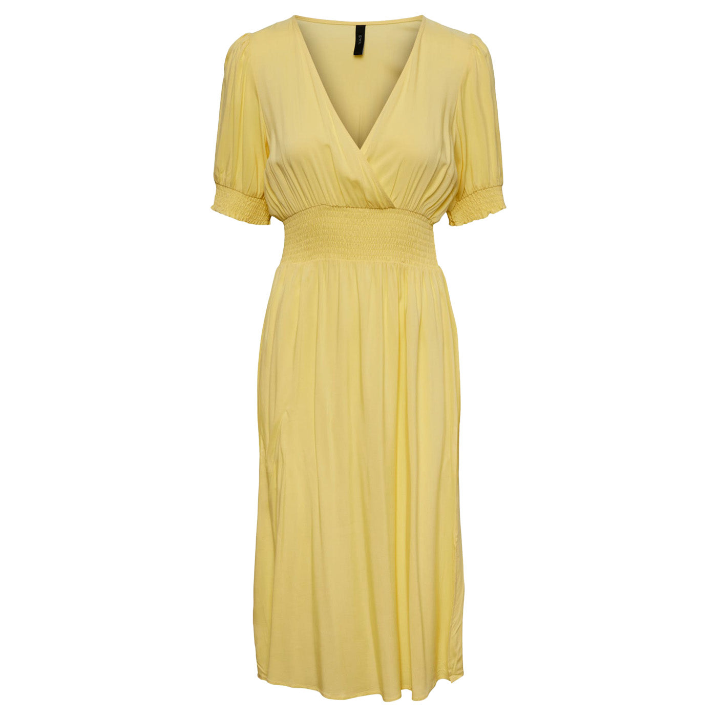 Дамска жълта рокля с къс ръкав Y.A.S - 0
