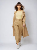 Дамски панталон Levis в кафяво-3