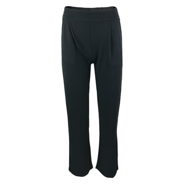 Дамски черен панталон Noisy May с висока талия - 0