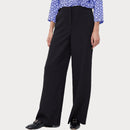 Дамски черен панталон с широки крачоли Vero Moda-4