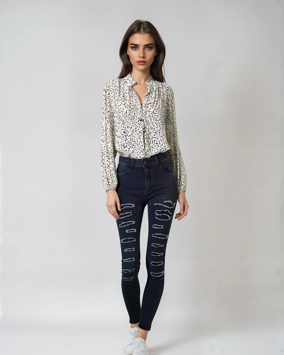 Черни дамски дънки skinny Tom Tailor Jona