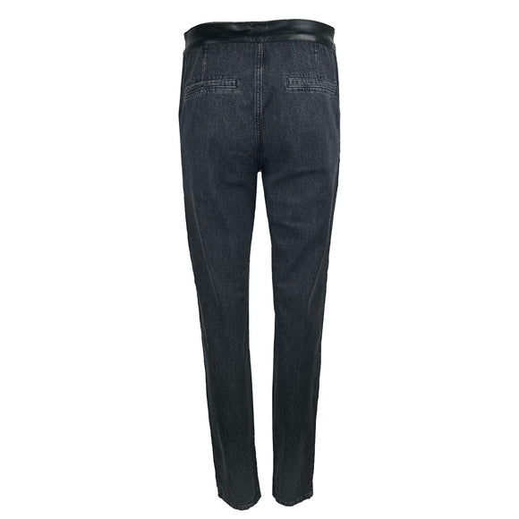 Черни дънки с висока талия