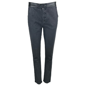 Черни дънки с висока талия - 0