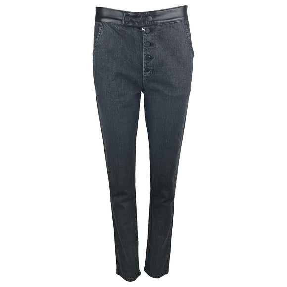 Черни дънки с висока талия