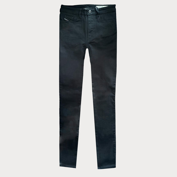 Дамски черни дънки с висока талия