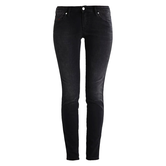 Дамски вталени дънки Diesel в черно