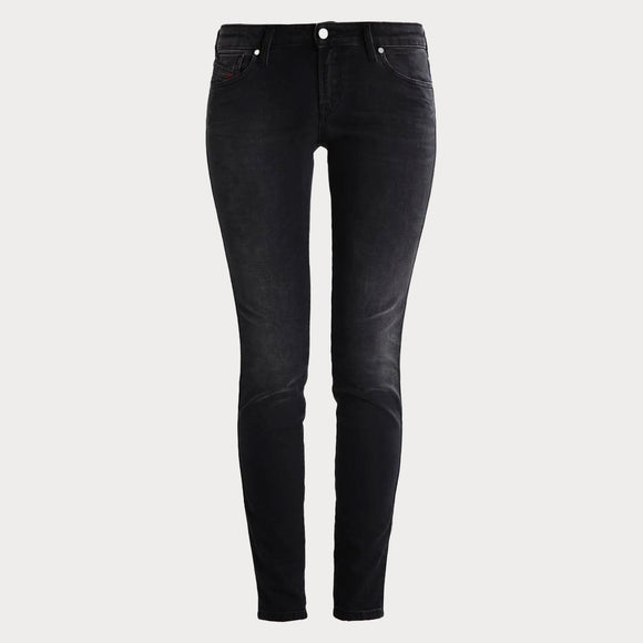 Дамски вталени дънки Diesel в черно