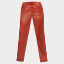 Дамски оранжеви дънки skinny Sexy Curve-2