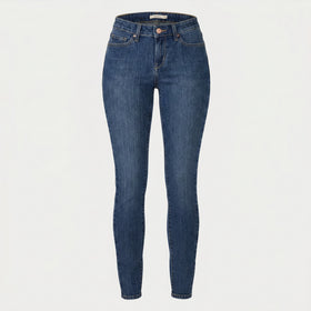 Тъмно сини дамски дънки skinny Levis 711