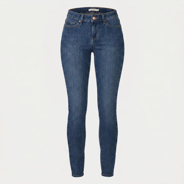 Тъмно сини дамски дънки skinny Levis 711