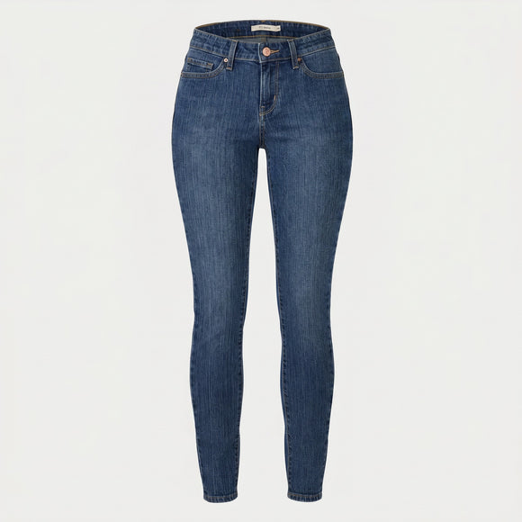 Тъмно сини дамски дънки skinny Levis 711
