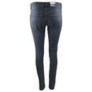 Дамски вталени дънки в черно-3