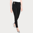 Дамски елегантен панталон в черно-3