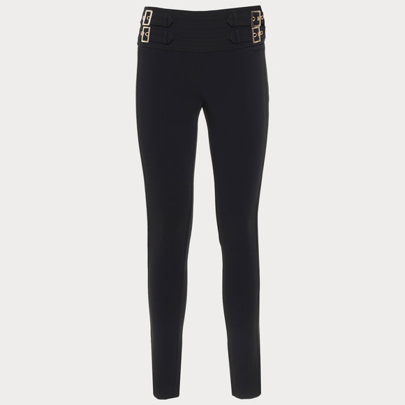 Дамски елегантен панталон в черно