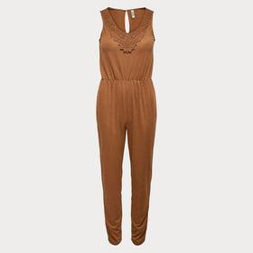 Дамски кафяв гащеризон JDY