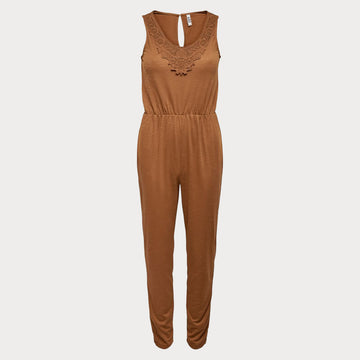 Дамски кафяв гащеризон JDY