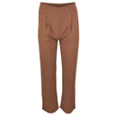 Дамски кафяв панталон Noisy May с висока талия-2