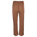 Дамски кафяв панталон Noisy May с висока талия-3