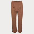Дамски кафяв панталон Noisy May с висока талия-1