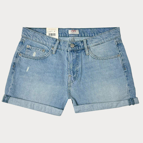 Дамски къси дънки Boyfriend PEPE JEANS, в син цвят. Със средна талия. В размер W28 и W33. Бърза доставка от MISMOBG