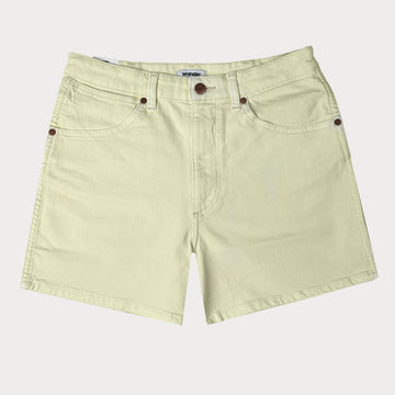 Купи дамски къси дънки Wrangler в цвят жълто, Mom fit и размер W30. Бърза доставка и отстъпки до 60% от онлайн магазин за дрехи MISMO.BG