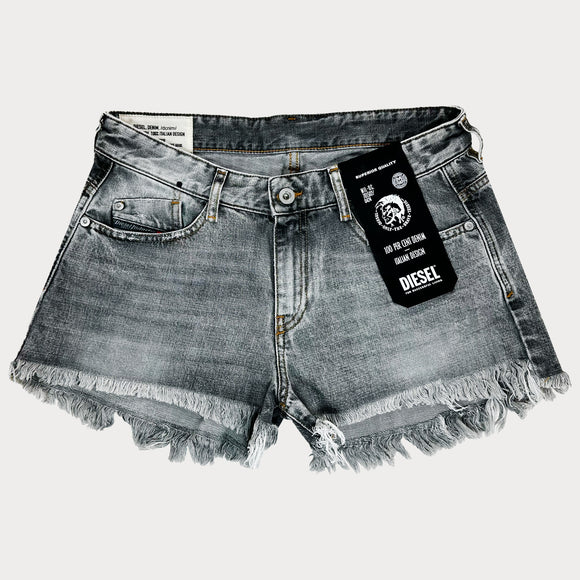Дамски къси дънки Diesel, в сив цвят. Размер 29 
