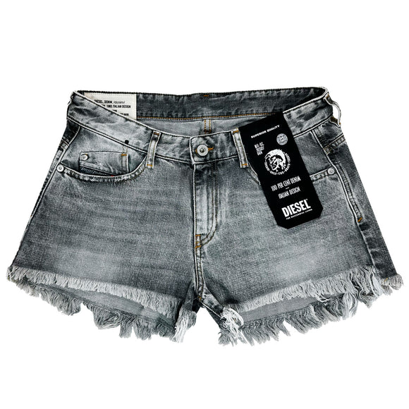 Дамски къси дънки Diesel, в сив цвят. Размер 29 