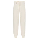 Дамски вълнен панталон MAX&CO в бял цвят, закопчаване с връзки и с вталени крачоли в долната част. Размер М 