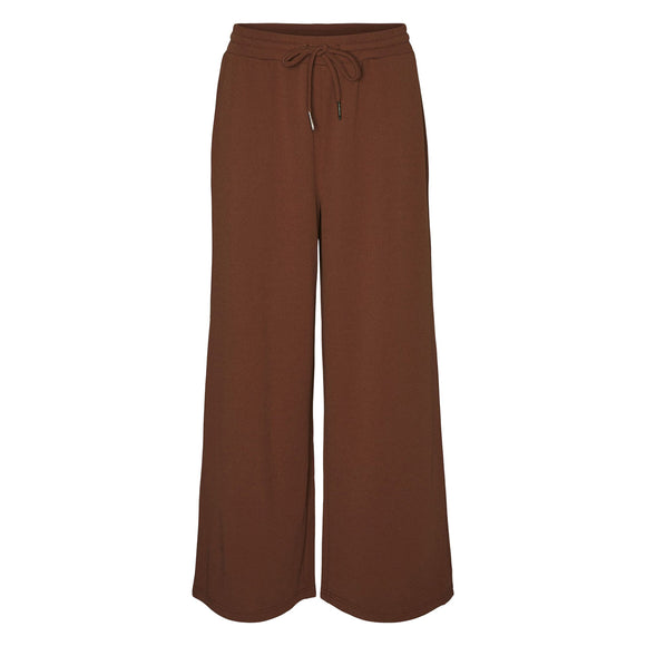 Дамски кафяв панталон Noisy May с широки крачоли