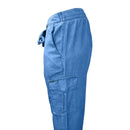 Дамски спортно елегантен син панталон PEPE JEANS, със средна талия,  захващане с колан, стандарно приилягане, лека и приятна материя. В размер W28. Regular 