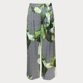 Дамски панталон с широки крачоли Guess