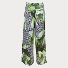 Дамски панталон с широки крачоли Guess - 0