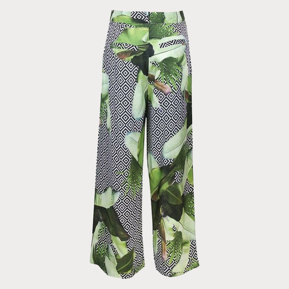 Дамски панталон с широки крачоли Guess