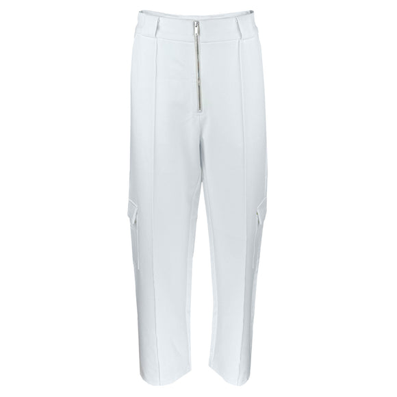 Дамски бял панталон с широки крачоли Vero Moda