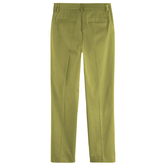 Дамски елегантен панталон SCOTCH&SODA в маслинено зелено