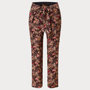 Дамски спортно елегантен панталон  SCOTCH&SODA в черен цвят с флорални мотиви.  Размер М 