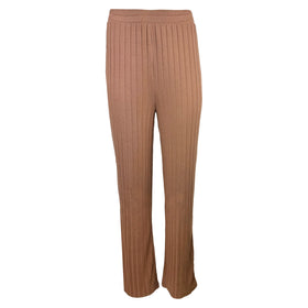 Дамски панталон с широки крачоли Vero Moda в кафяво - 0