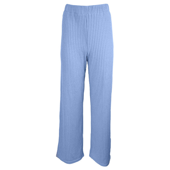 Дамски панталон с висока талия Vero Moda в синьо