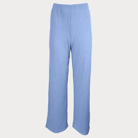 Дамски панталон с висока талия Vero Moda в синьо