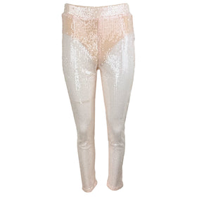 Дамски прозрачен панталон с пайети MISSGUIDED - 0