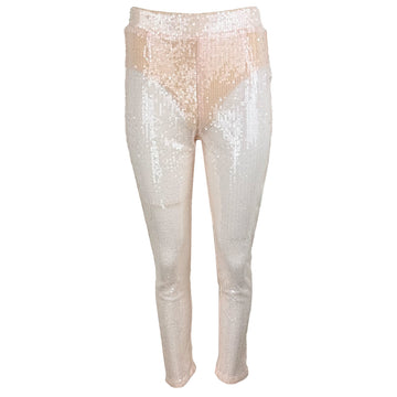 Дамски прозрачен панталон с пайети MISSGUIDED - 0