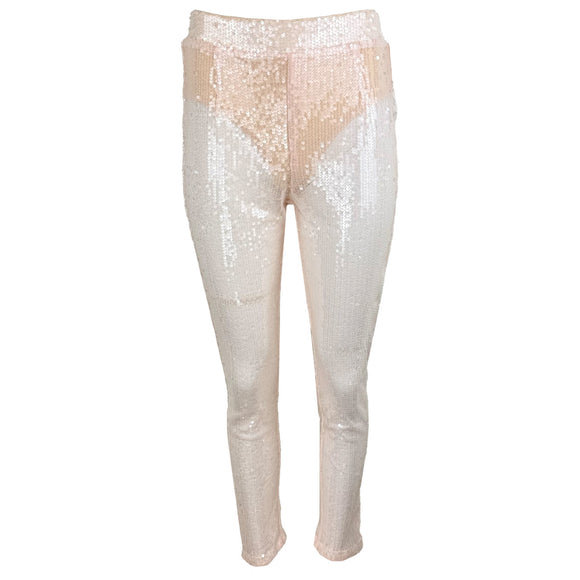 Дамски прозрачен панталон с пайети MISSGUIDED