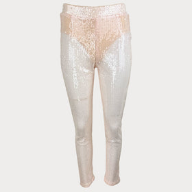 Дамски прозрачен панталон с пайети MISSGUIDED