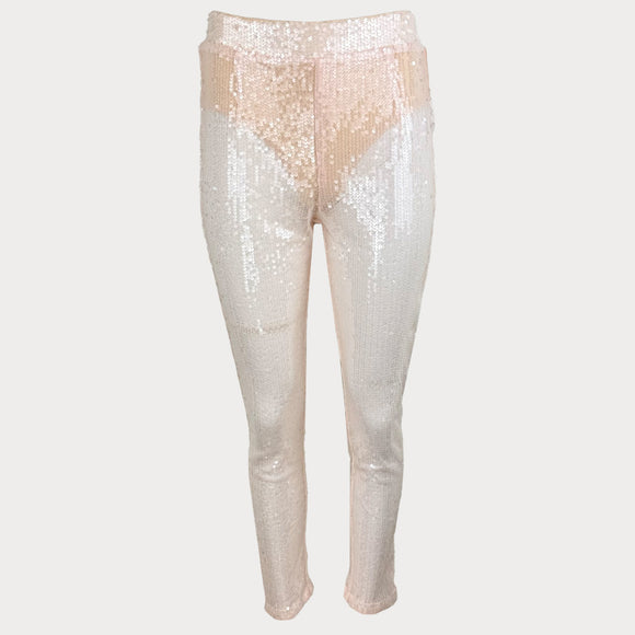 Дамски прозрачен панталон с пайети MISSGUIDED