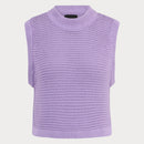 Дамски плетен пуловер без ръкави PIECES-1